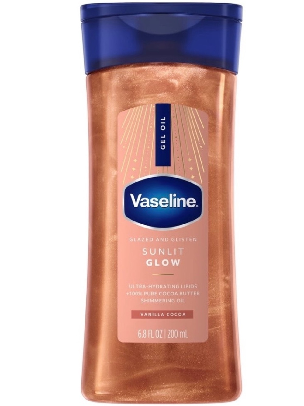 Vaseline Sunlit Glow Gel Oil Body Moisturizer – Shimmering Bronze